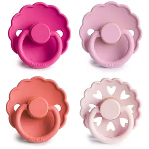 FRIGG 4 Pack Edition Size 2:6-18 months dudlík Rosy Romance 4 ks
