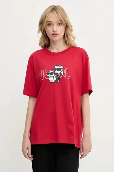 Bavlnené tričko Karl Lagerfeld IKON