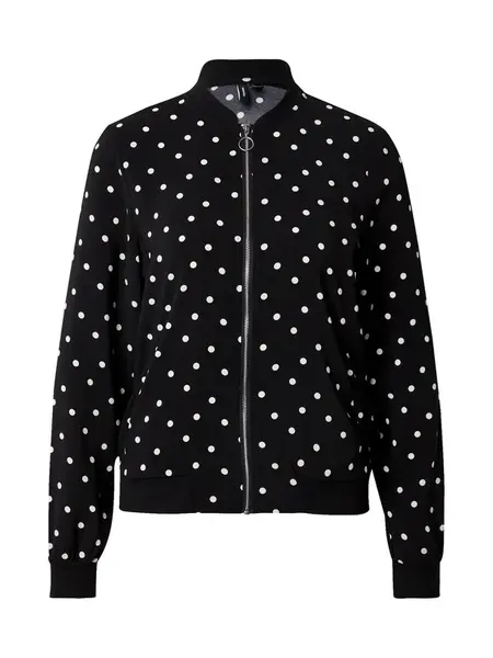 VERO MODA Prechodná bunda 'VMCOCO'  čierna / biela