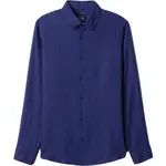 GAP LS LINEN Pánska košeľa, modrá, veľkosť