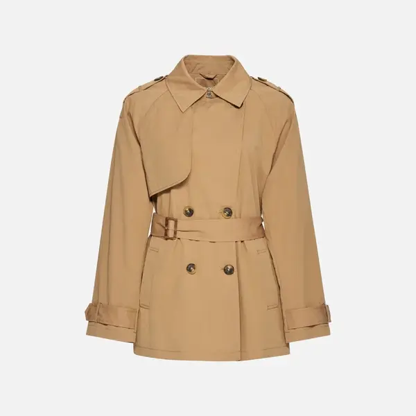 Béžový dámsky trenčkot Geox Lampedusa