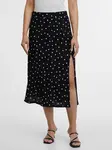 Čierna dámska bodkovaná sukňa ORSAY