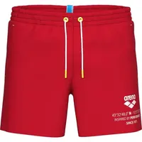 Arena GRAPHIC BEACH SHORT Pánske plážové šortky, červená, veľkosť