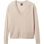 GAP LS LINEN SPLIT Dámsky sveter, béžová, veľkosť