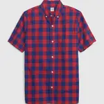 Modro-červená chlapčenská kockovaná košeľa GAP