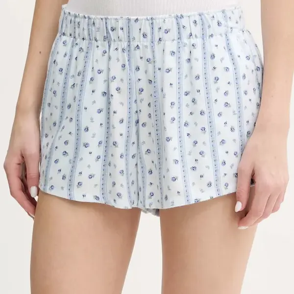 Pyžamové šortky Hollister Co. modrá barva, KI346-5032
