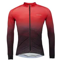 Klimatex ZAK Pánsky cyklistický dres s dlhým rukávom, červená, veľkosť XXXL