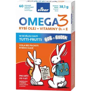 Vitar VITAR Kids omega 3 + vitamín D + vitamín E 60 kapslí