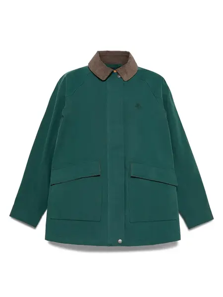 TIMBERLAND Prechodná bunda  čokoládová / smaragdová