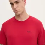 Bavlněné tričko Pepe Jeans CONTRAST CONNOR červená barva, PM509933