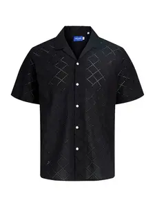 JACK & JONES Košeľa 'JORSUMMER LUKE'  čierna