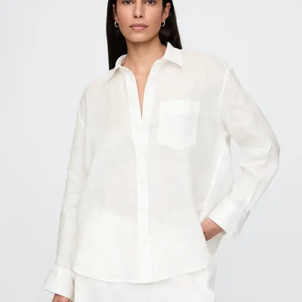 GAP Linen Oversize Shirt Big Shirt - Women's