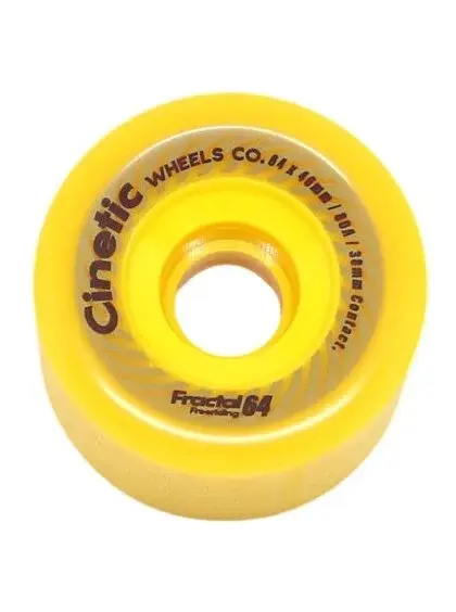 Cinetic kolečka Fractal 64 mm Yellow | Žlutá | Velikost skate 64 mm