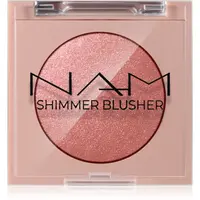 NAM Shimmer Blusher dlouhotrvající tvářenka odstín 2 Peach Ice Tea 4 g