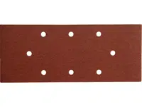 Brusný papír - smirek P120, 93 x 230 mm, 8 otvorů, balení 10 ks - EXTOL PREMIUM EX243120 Zrnitost: P80