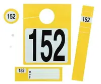 EICHNER Sada visaček na klíče, zpětné zrcátko a štítků na doklady, modrá Barva: žlutá