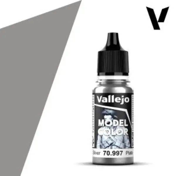 Modelářská barva Vallejo 18ml – 997 Silver (Metallic)