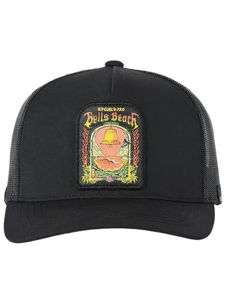 Rip curl kšiltovka Bells Pro 26 Trucker Washed Black | Černá | Velikost One Size