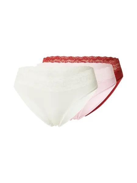 Tommy Hilfiger Underwear Nohavičky  pastelovo ružová / červená / biela