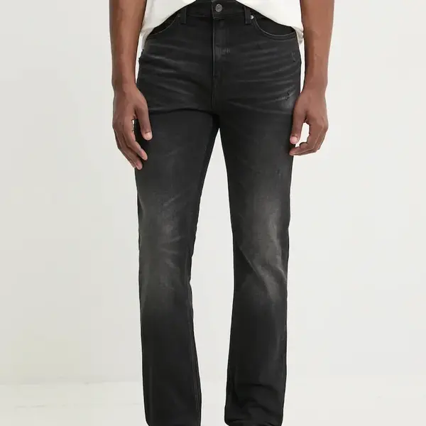 Džíny HUGO pánské, černá barva, 50530597