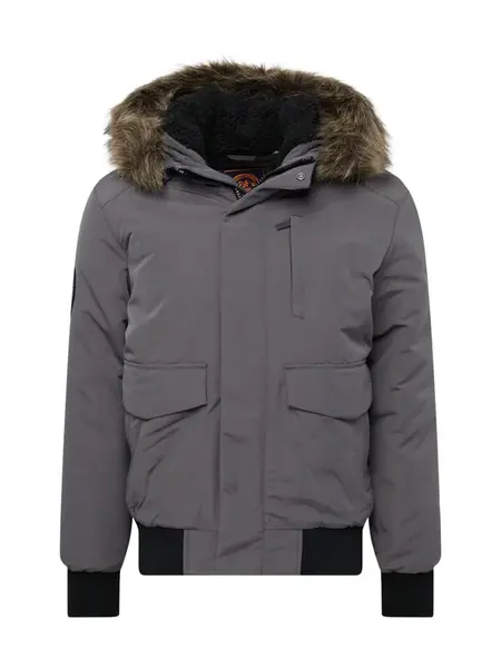 Superdry & Co Zimná bunda 'Everest'  tmavosivá