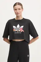 Bavlněné tričko adidas Originals Nelson černá barva, JC8333