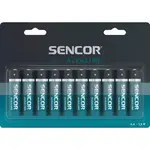 Sencor SBA LR6 10BP AA ALK Alkalické baterie, modrá, velikost
