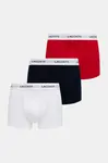 Lacoste přiléhavé boxerky pánské bavlněné s elastanem 3-pack