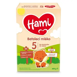 HAMI 5 Batolecí mléko od ukončeného 35.měsíce 600 g