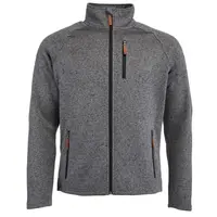 Willard ENRIKE Pánska flísová mikina so vzhľadom svetra, tmavo sivá, veľkosť