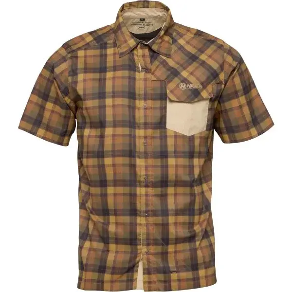 HAVEN AGNESS MEN Športová košeľa, hnedá, veľkosť