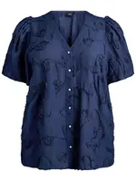 Zizzi Krojová blúzka 'MTALIA'  námornícka modrá