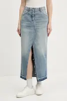 Džínová sukně Tommy Jeans modrá barva, maxi, DW0DW21193