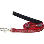 Nylonové vodítko Red dingo Cosmos červené, šírka: 12 mm