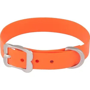 Vodeodolný oranžový obojok VIVID Red dingo, Veľkosť: S