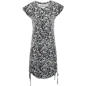 ALPINE PRO DWENA Dámske šaty, čierna, veľkosť