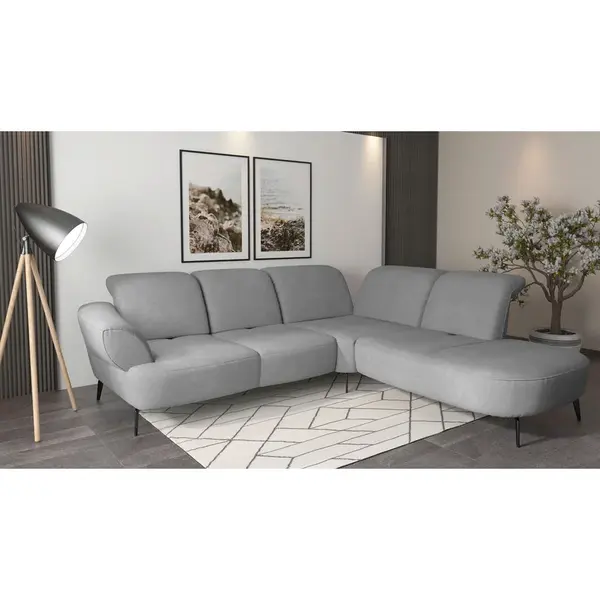 Sit & More ROHOVÁ SEDAČKA, textil, šedá