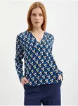 Orsay Modrá dámská vzorovaná halenka - Dámské