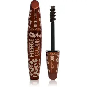 Revolution Big Lash Fierce Volume řasenka pro objem a zahuštění řas odstín Mocha Muse 9 g