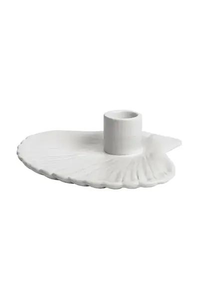 Dekorativní svícen Byon Shell S bílá barva