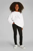 Dětská mikina Calvin Klein Jeans bílá barva, s aplikací, IG0IG02849