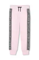 Dětské tepláky Marc Jacobs růžová barva, s aplikací, W60469