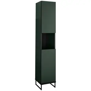 MID.YOU VYSOKÁ SKŘÍŇ, zelená, černá, zelená, černá, 30/162/31 cm