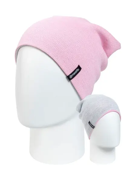 Meatfly oboustranný kulich Logan Pink / White Heather | Růžová | Velikost One Size