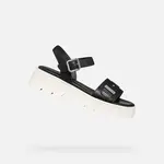 Čierne dámske sandále Geox Adacter S B