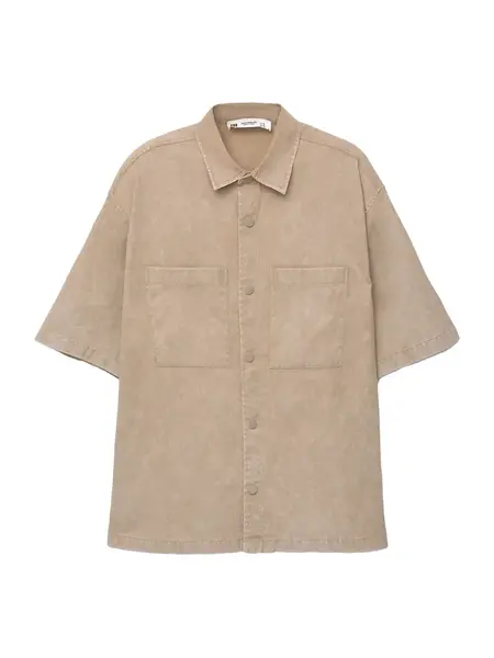 Pull&Bear Košeľa  svetlohnedá