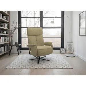 Sit & More RELAXAČNÍ KŘESLO, textil, olivově zelená