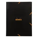 Chlopňové desky Rhodia 24x32cm Black