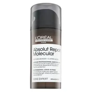 L´Oréal Professionnel Série Expert Absolut Repair Molecular Professional Leave-in Mask bezoplachová maska pro poškozené vlasy 100 ml