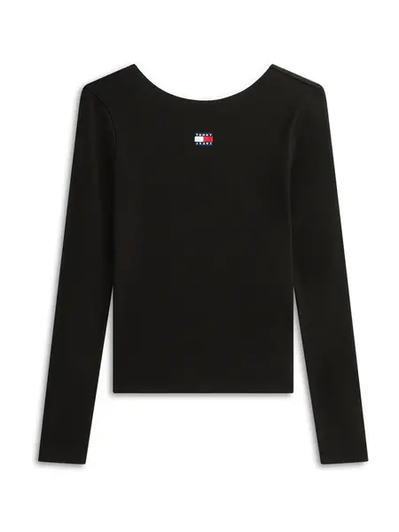 Tommy Jeans Tričko  čierna / biela